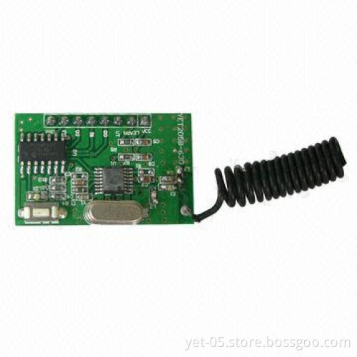 Rf Superreqeneration Receiver and Transmitter Module roller shutter yet205B-630-4